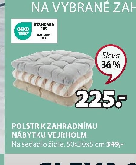 Polstr k zahradnímu nábytku VEJRHOLM
