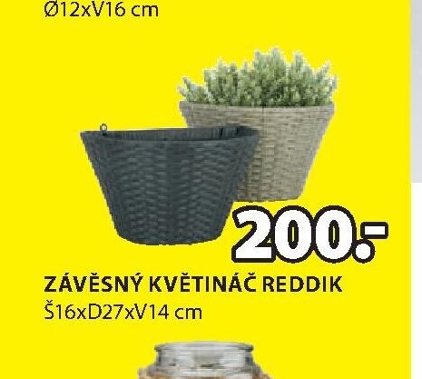 Závěsný květináč Reddik