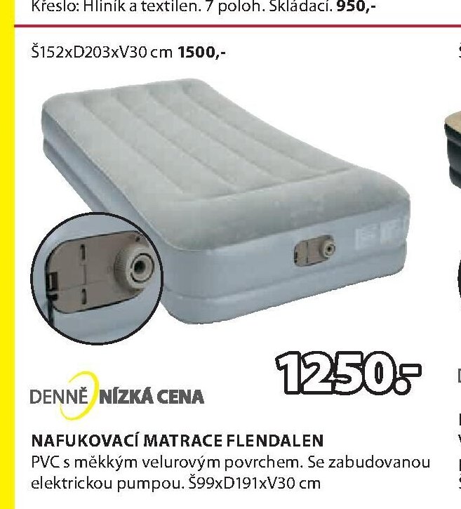 Nafukovací matrace Flendalen