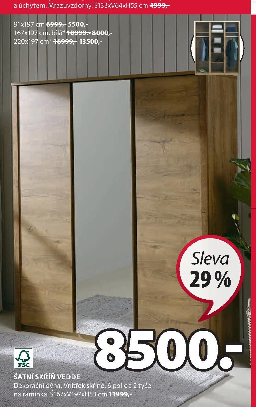 ŠATNÍ SKŘÍŇ VEDDE