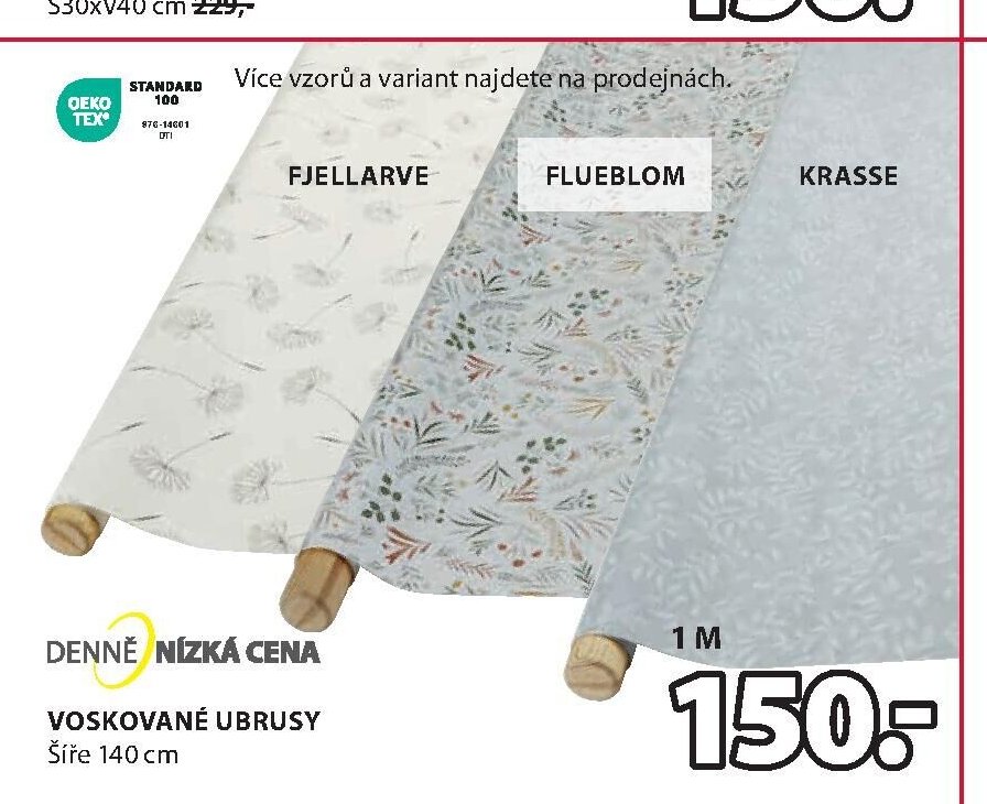 VOSKOVANÉ UBRUSY