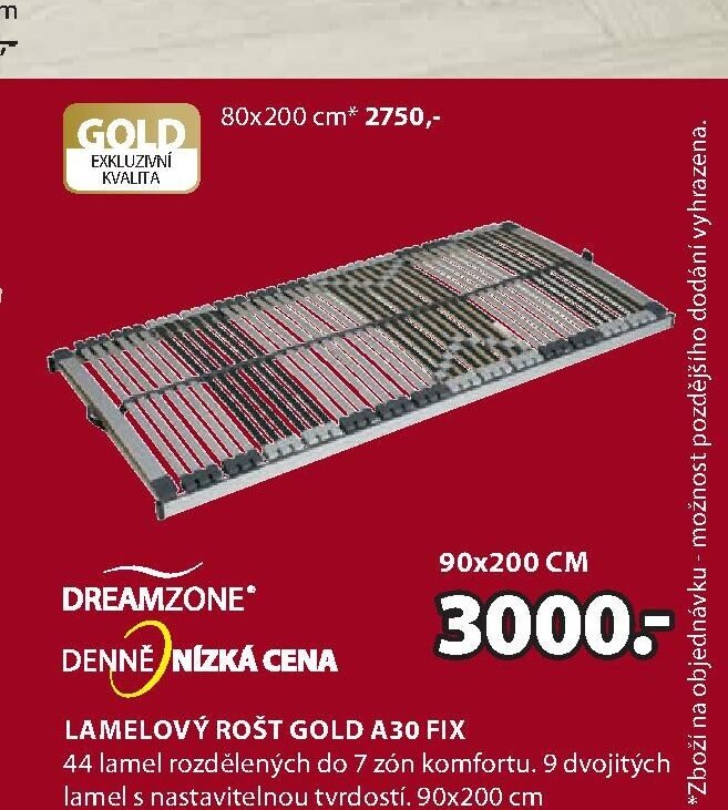 LAMELOVÝ ROŠT GOLD A30 FIX