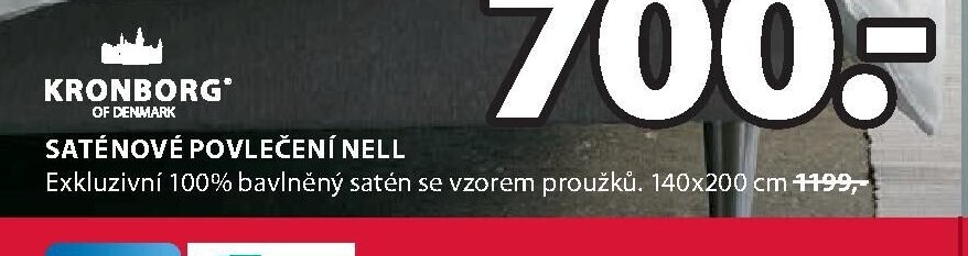 Saténové povlečení Nell