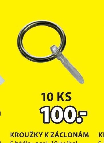 KROUŽKY K ZÁCLONÁM
