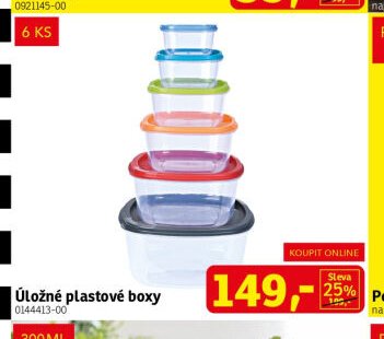 Úložné plastové boxy