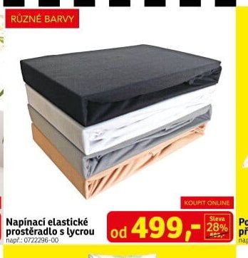Napínací elastické prostěradlo s lycrou
