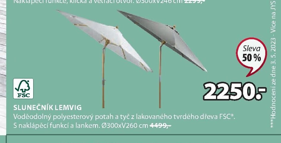 Slunečník LEMVIG