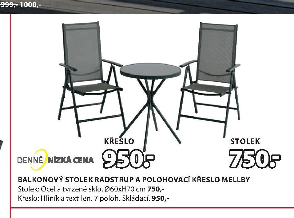 Balkonový stolek RADSTRUP