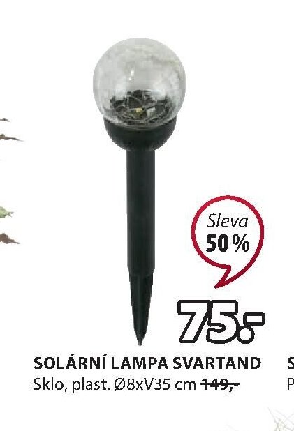 SOLÁRNÍ LAMPA SVARTAND
