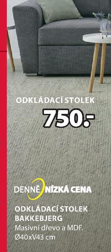 ODKLÁDACÍ STOLEK BAKKEBJERG