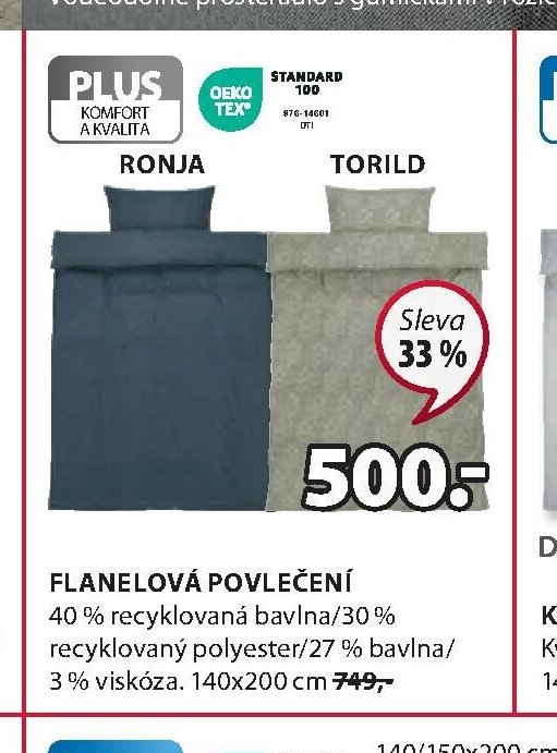 Flanelové povlečení RONJA, TORILD
