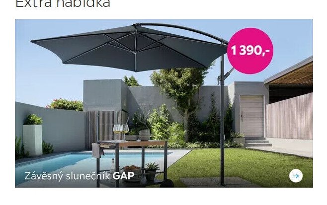 Závěsný slunečník GAP