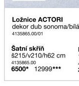 Šatní skříň ACTORI