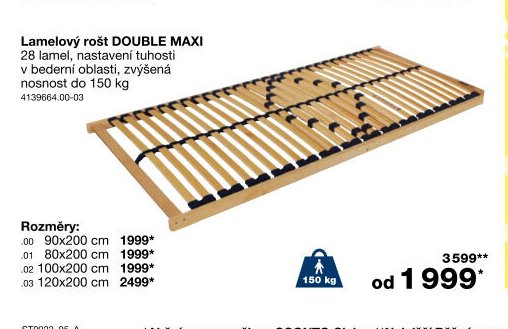 Lamelový rošt DOUBLE MAXI