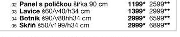 Botník š90/v88hh34 cm