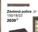 Závěsná police .07