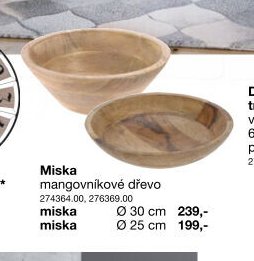 Miska mangovníkové dřevo