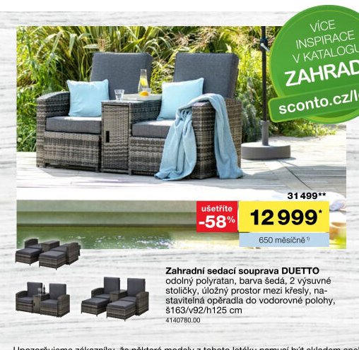 Zahradní sedací souprava DUETTO