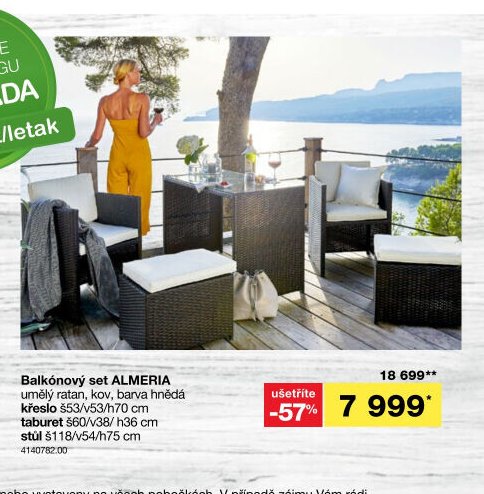 Balkónový set ALMERIA