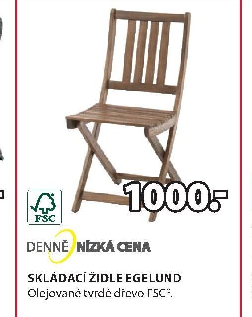 Skládací židle EGELUND