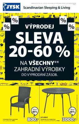 akční leták Jysk 26.7.2023-29.8.2023