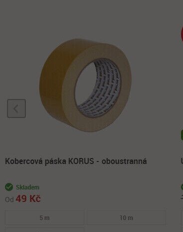 Kobercová páska KORUS - oboustranná