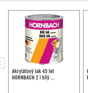 Akrylátový lak 45 let HORNBACH 2 l bílý