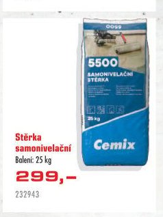 Stěrka samonivelační