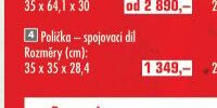 Polička - spojovací díl