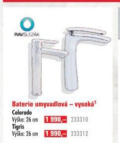 Baterie umyvadlová - vysoká Colorado