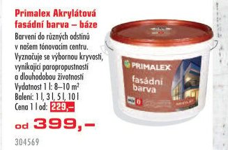 Primalex Akrylátová fasádní barva - báze