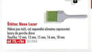 Štětec Nova Lazur