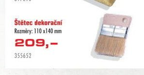 Štětec dekorační