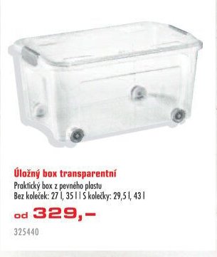 Úložný box transparentní