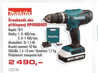 Šroubovák aku příklepový HP4880002