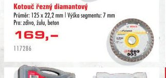 Kotouč řezný diamantový 125 mm