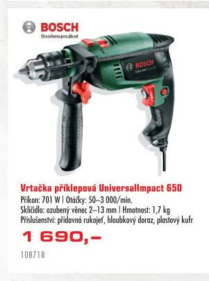 Vrtačka příklepová UniversalImpact 650