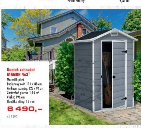 Domek zahradní MANOR 4x3