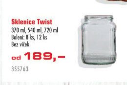 Sklenice Twist