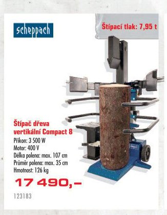 Štípač dřeva vertikální Compact 8