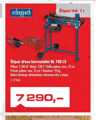 Štípač dřeva horizontální HL 760 LS
