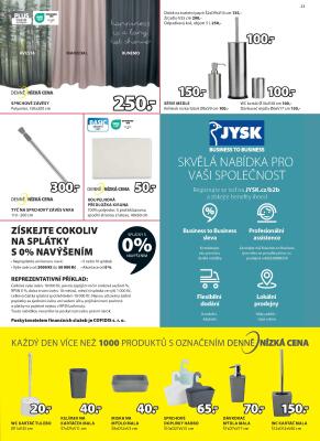 akční leták Jysk 2.8.2023-29.8.2023