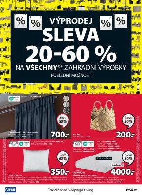 akční leták Jysk 2.8.2023-29.8.2023