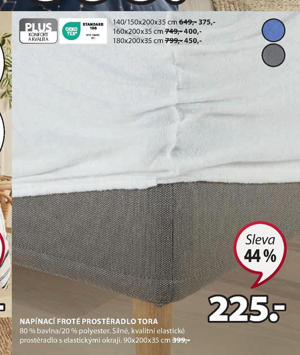 NAPÍNACÍ FROTÉ PROSTĚRADLO TORA