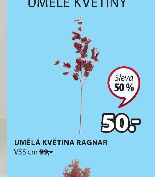 UMĚLÁ KVĚTINA RAGNAR V55 cm