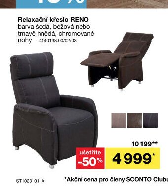 Relaxační křeslo RENO