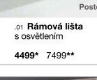 Rámová lišta BELLEVUE