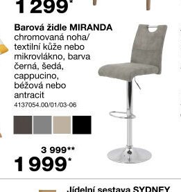 Barová židle MIRANDA
