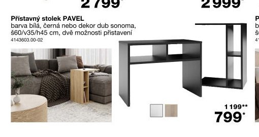 Přístavný stolek PAVEL