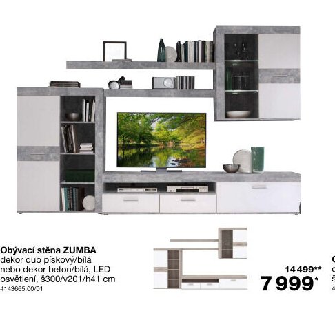 Obývací stěna ZUMBA